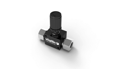 氣體(tǐ)和液體的高精度(du)控制閥M-Flow-帶鎖環的(de)标準旋鈕